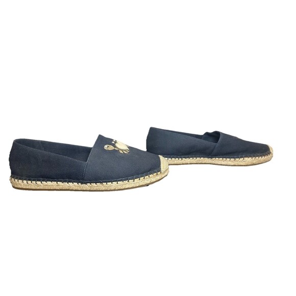 Kate Spade Beach Date Espadrilles‎ Crab Slip On Shoes Navy Women's 7.5 - Picture 5 of 9